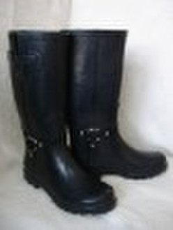 YC Pure black Mode Gummi regen Stiefel