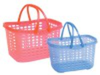 supermarket plastic shopping basket