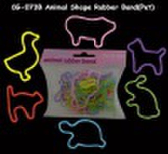 100% silicone animal rubber band-pet series