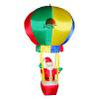 Inflatable Santa Claus in Fire Balloon
