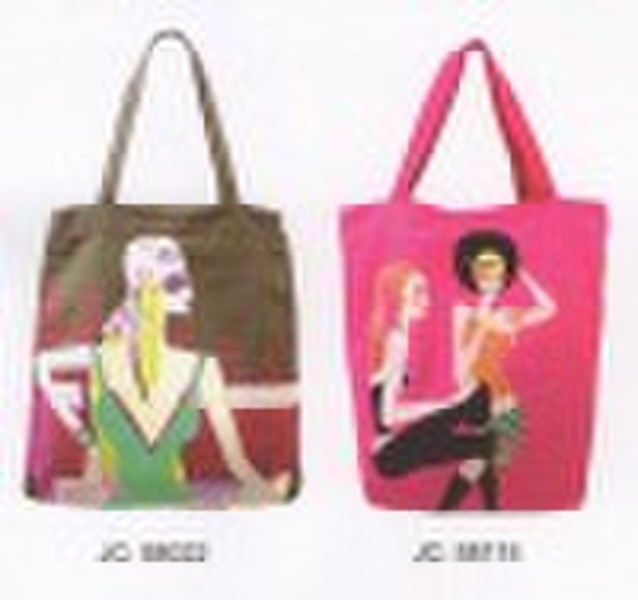 POPULAR canvas beach bags in cotton fabric for wom