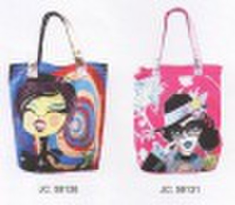 printed cotton beach bags