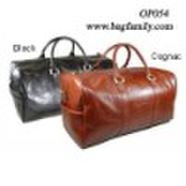 travelling leather luggage