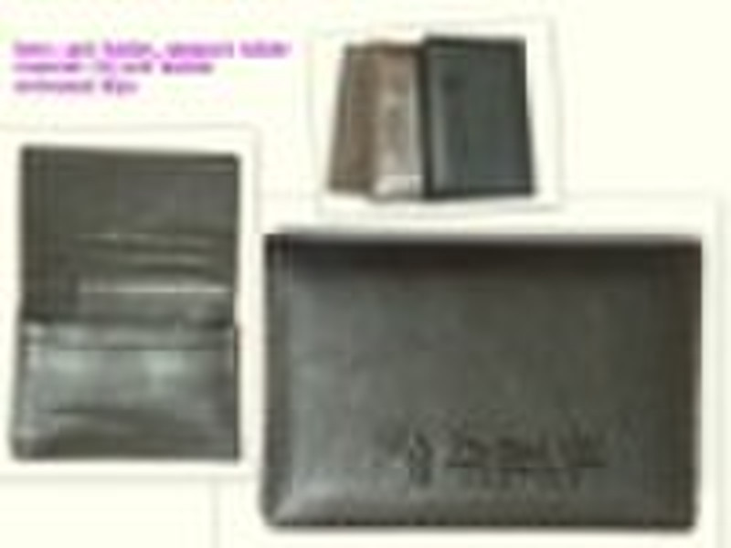 leather travel passport holder