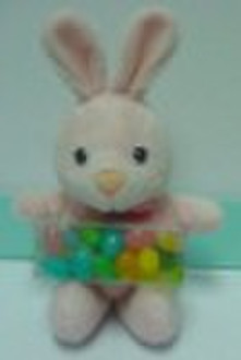 bunny, Easter plush bunny with jellybean, mini plu