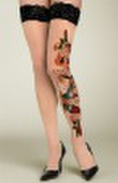 Dragon Tattoo Stockings - Sexy Ladies Lingerie Leg