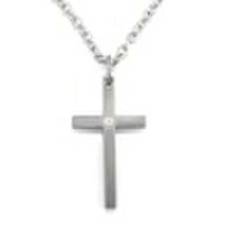 titanium cross pendant