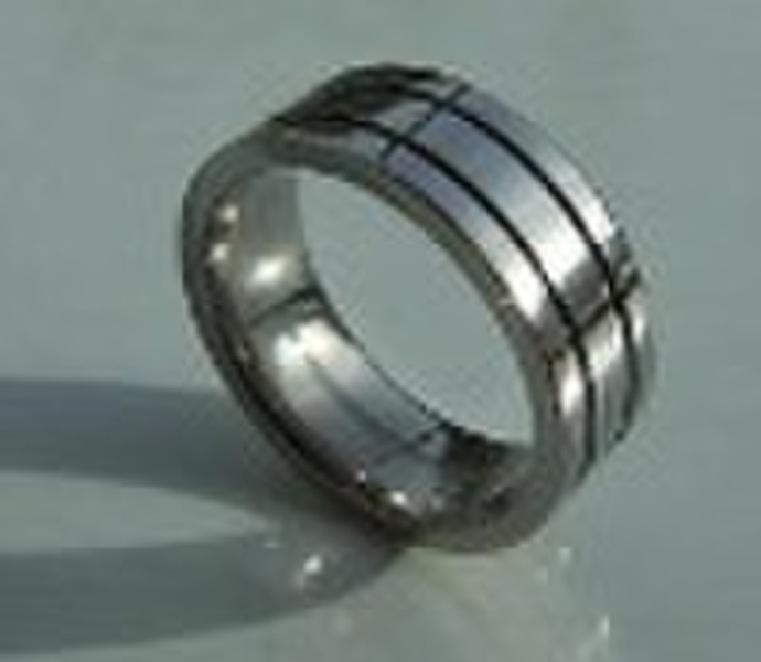 fashion black titanium rings