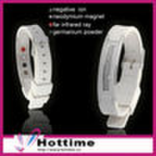 frequency silicon balance bracelet