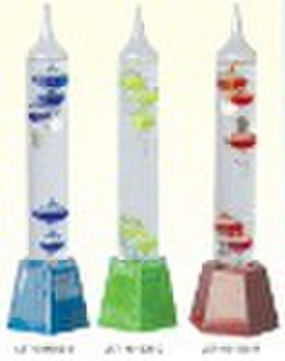 Galileo Thermometer with led light stand