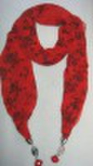 scarf with beads in fashion accessories