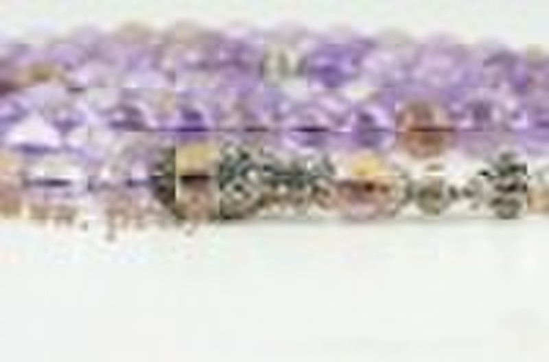 Ametrine buddhist 108 prayer beads japa malas