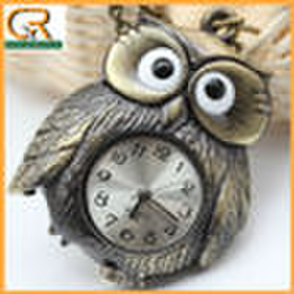 Fashion Cartoon Owl Pocket Watch _ D00007o