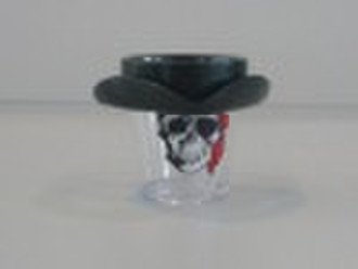 2 Unzen Pirate Cap Plastic Aufnahme von Glas