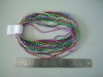 4mm metallic bean necklaces