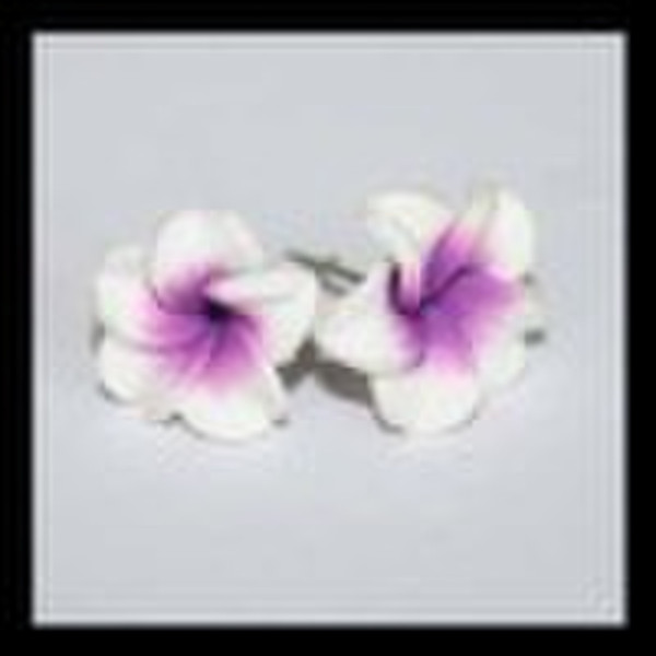 handmade fashion flower earring/polymer clay earri