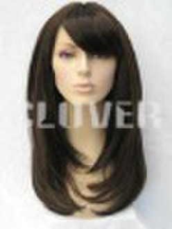Color 1b 16 inch Nature straight lace front wig