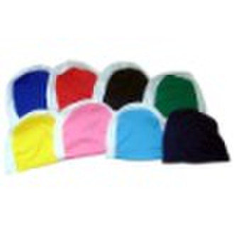 Polyester swim cap