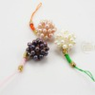 Pearl handicraft phone charm