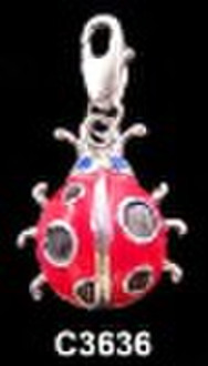 ladybug charm,charms, ,promotion item,cell phone c