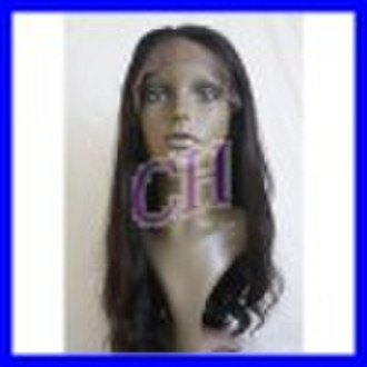 Virgin remy Indian 18inch Body wave human hair wig