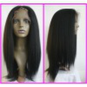 20inch Virgin Indian remy kinky curl lace wig