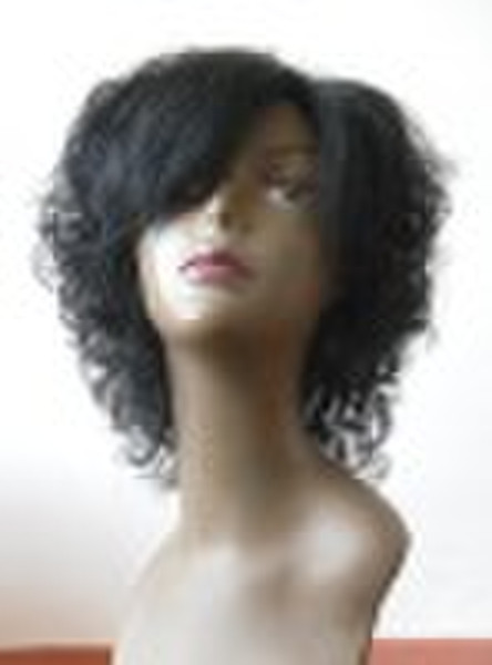 Fashion 100% Indian remy human hair full lace wig