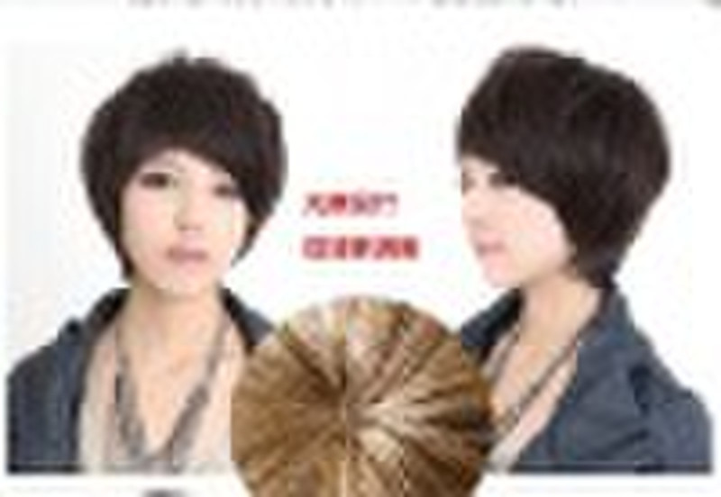 Kanekalon natural young lady's short synthetic