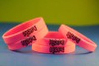 Color fill Silicone Wristbands