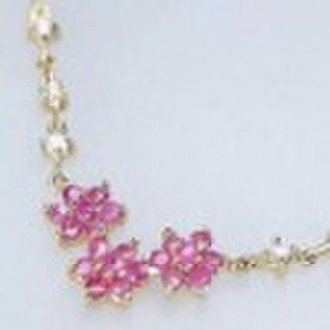 New  fashion copper brigandine gem bracelet