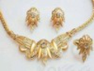 charm zircon necklace set