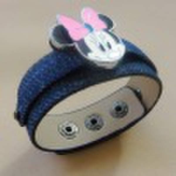 2011 fashion cartoon leather bangles