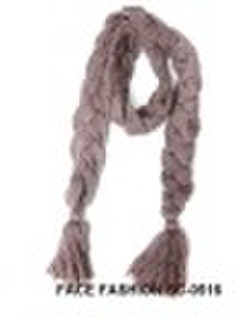 braid knitted scarf