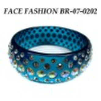 rhinestone resin bracelet