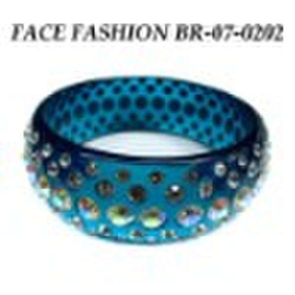 rhinestone resin bracelet