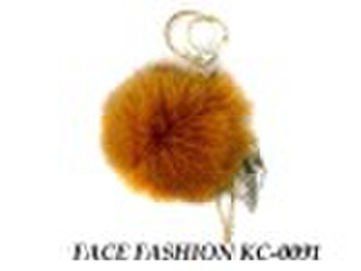 fluffy keychain