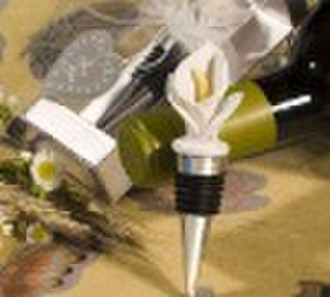 Wine stopper favor-Calla Lily Wine Bottle Stopper