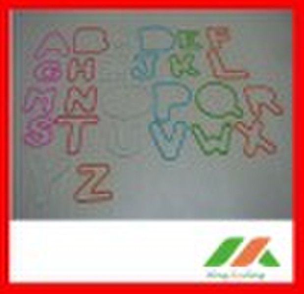 Glow Alphabet silicone rubber bands