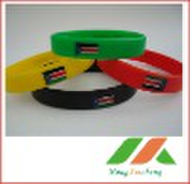 Promotional Flag printing silicone wristband/Brace