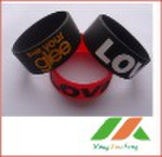 "Love"  debossed silicone bracelets