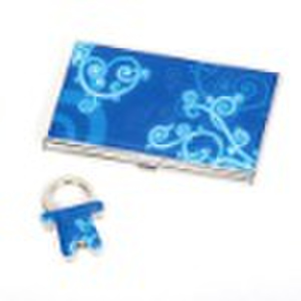 business gift set,name card holder,keychain