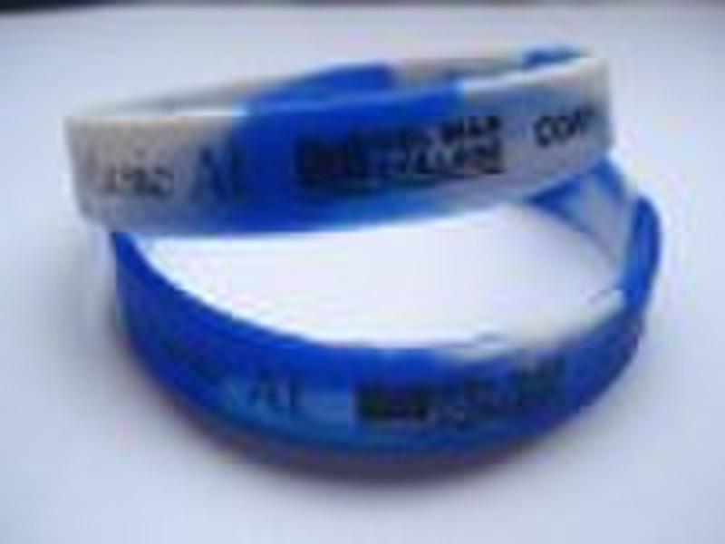 Mixed colour and Printed Silicone Bracelet