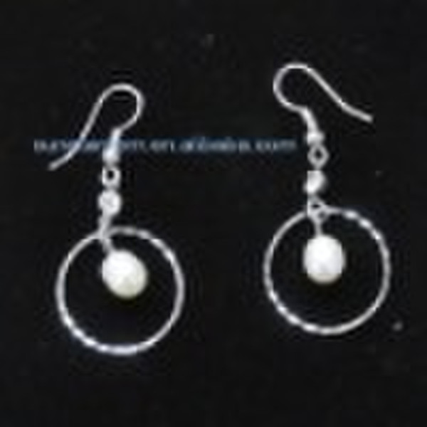 fish shape and freshwater pearl earring sets