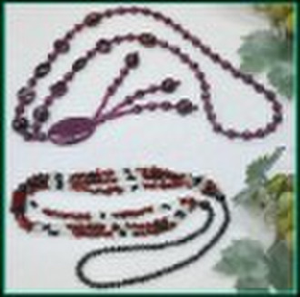 newest gemstone  necklace dyed jade and agate