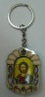 Greek orthodox icon keychain