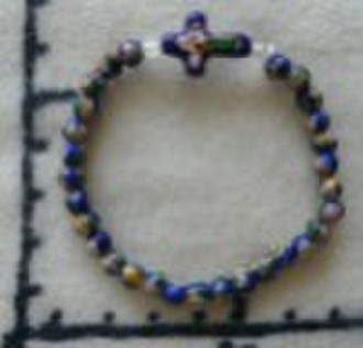 Cloisonne rosary bracelet
