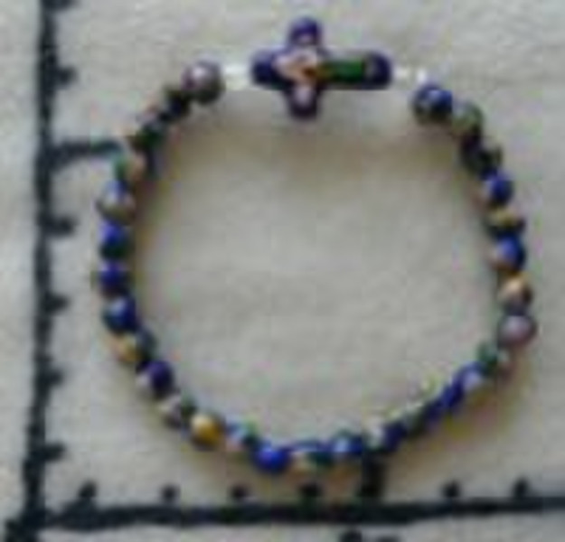 Cloisonne rosary bracelet