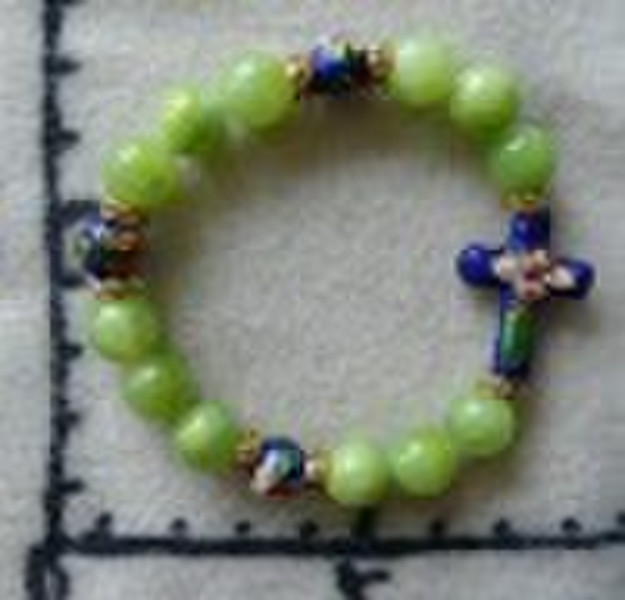 Jade rosary bracelet