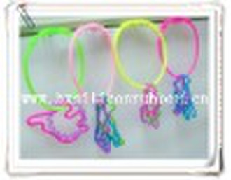 silicone necklace with silly band/bendy bands