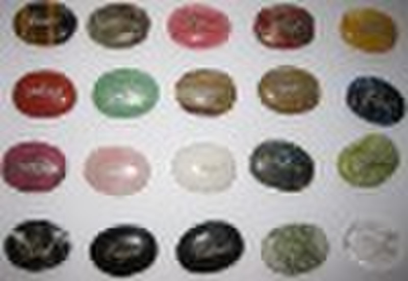 Wholesale fashion engraved gemstone tumble